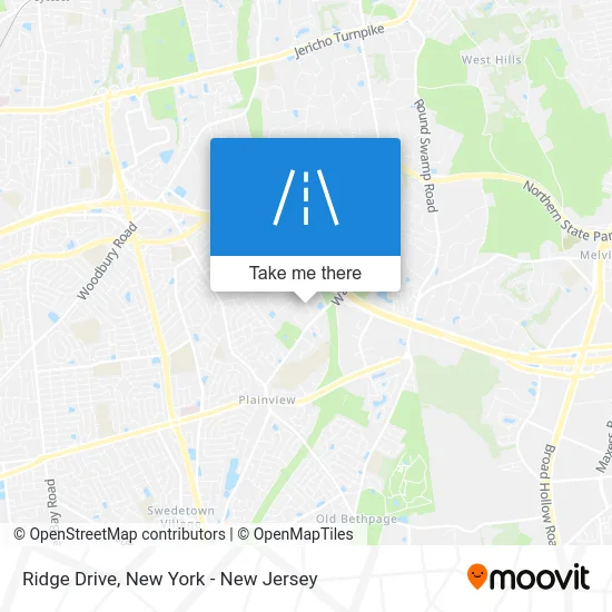Ridge Drive map
