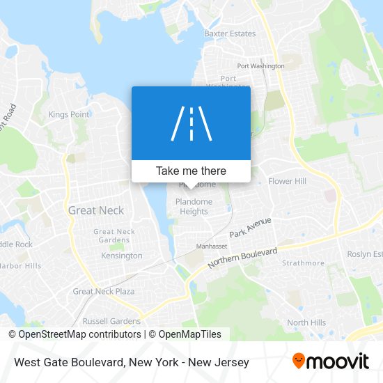 Mapa de West Gate Boulevard