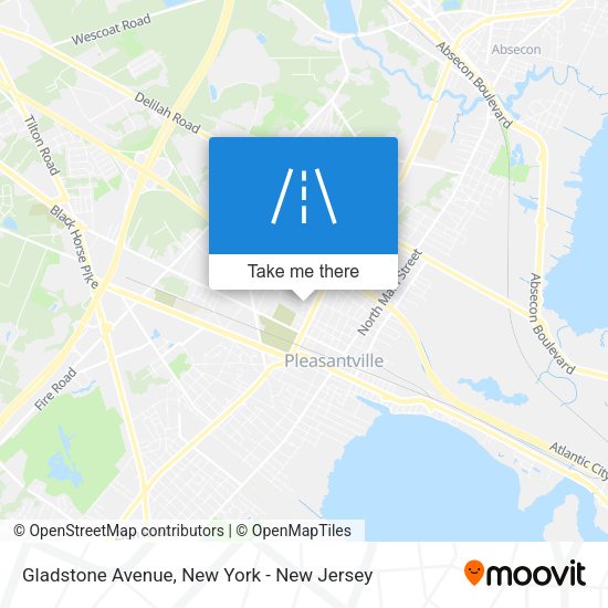 Mapa de Gladstone Avenue