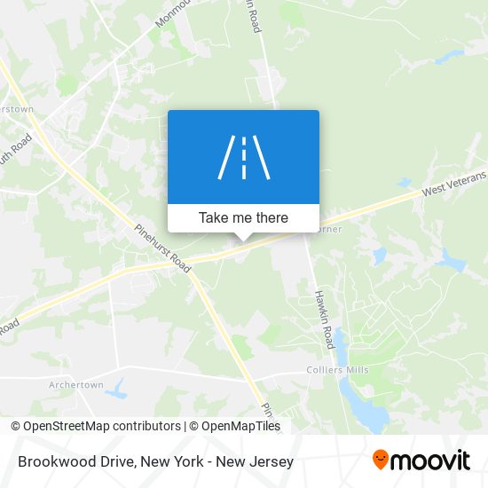 Brookwood Drive map