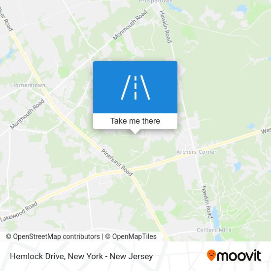 Mapa de Hemlock Drive