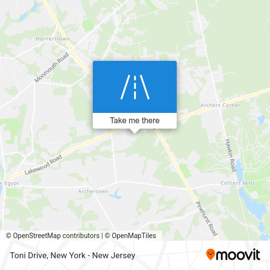 Toni Drive map