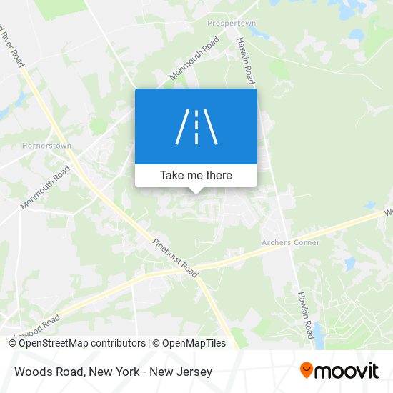 Mapa de Woods Road