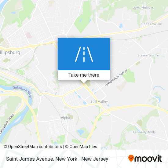 Mapa de Saint James Avenue