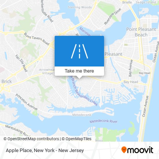 Apple Place map