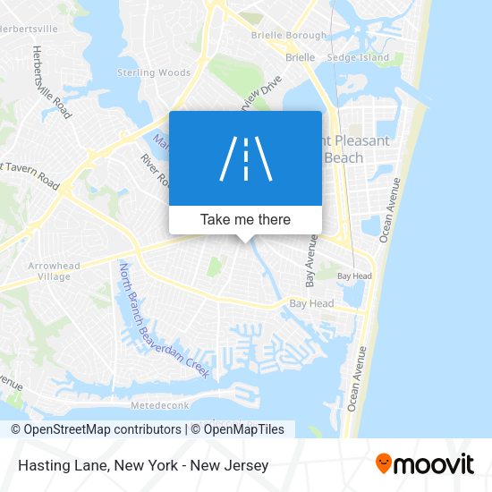 Hasting Lane map