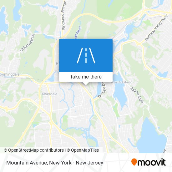 Mountain Avenue map