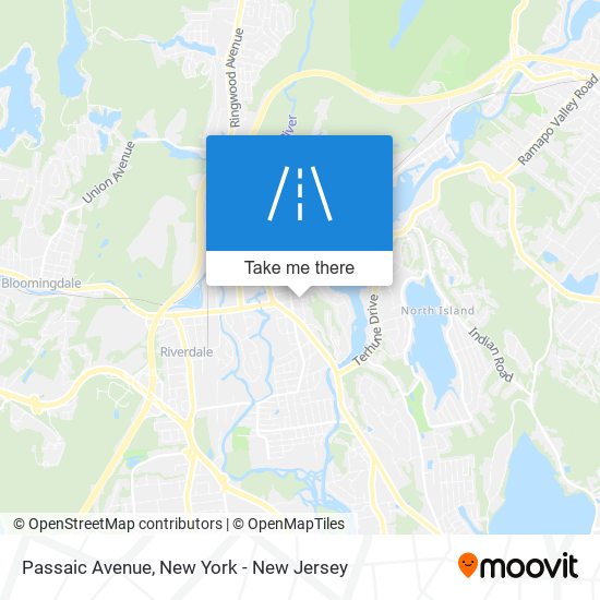 Mapa de Passaic Avenue