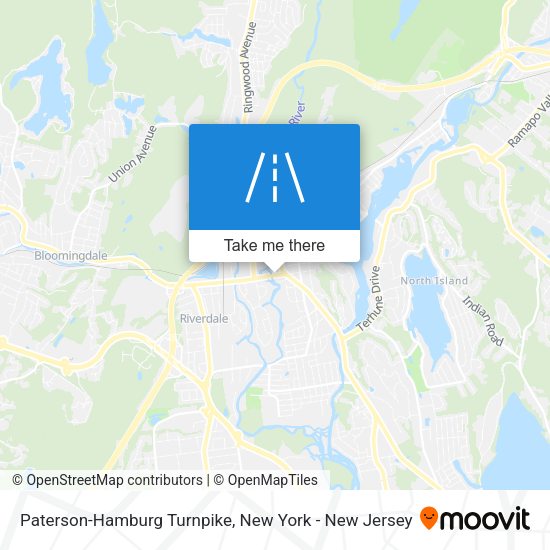 Paterson-Hamburg Turnpike map