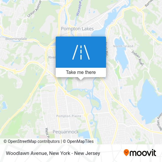 Mapa de Woodlawn Avenue