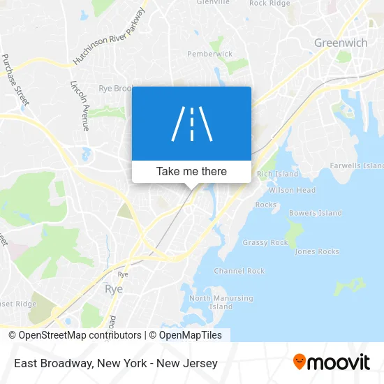 Mapa de East Broadway