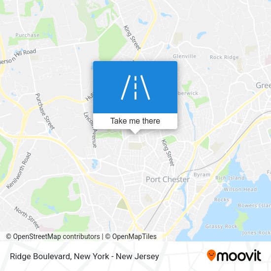 Mapa de Ridge Boulevard