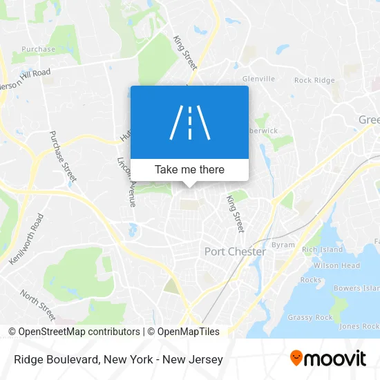 Ridge Boulevard map