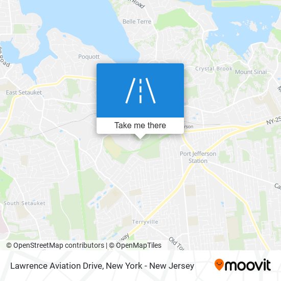 Lawrence Aviation Drive map