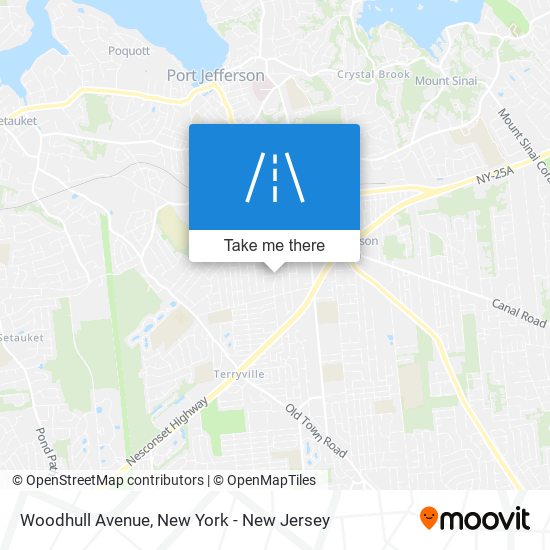 Mapa de Woodhull Avenue