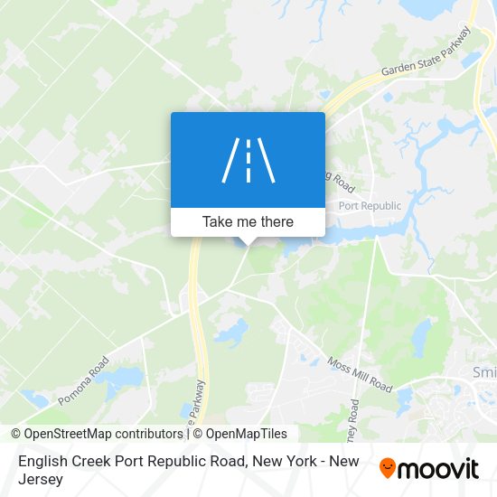 English Creek Port Republic Road map