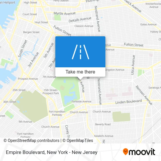 Empire Boulevard map