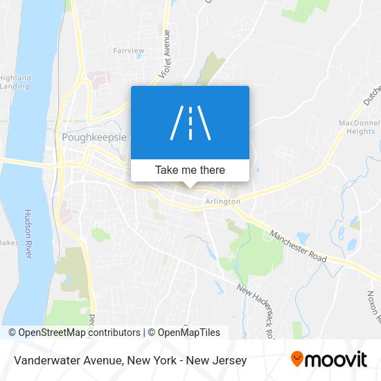 Mapa de Vanderwater Avenue