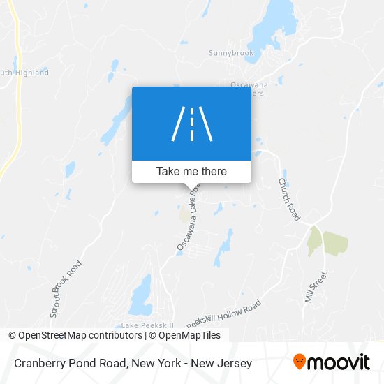 Cranberry Pond Road map