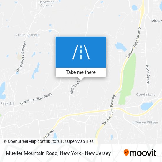 Mueller Mountain Road map