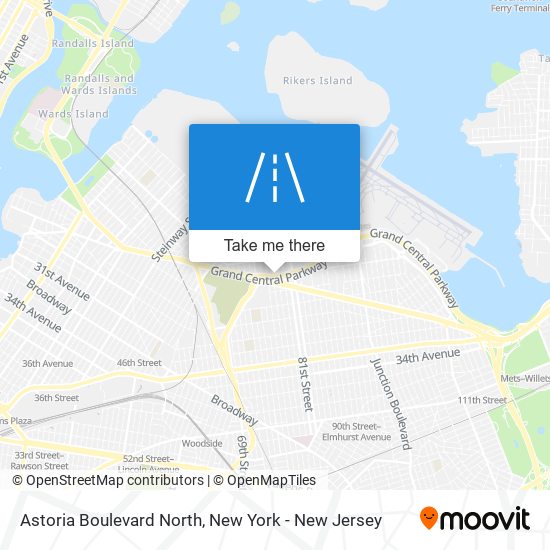 Mapa de Astoria Boulevard North