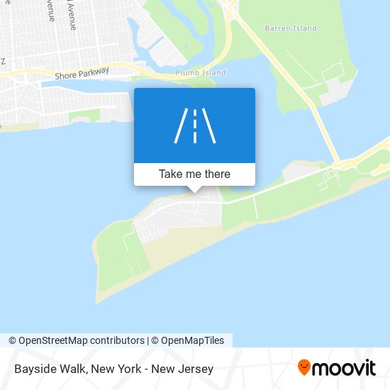 Bayside Walk map