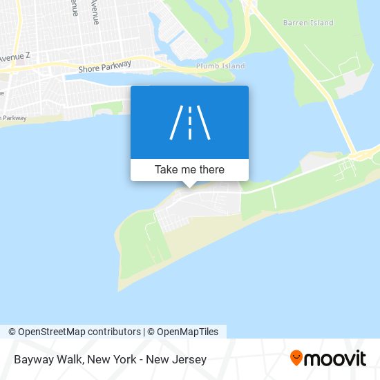 Bayway Walk map