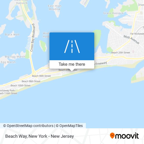 Beach Way map