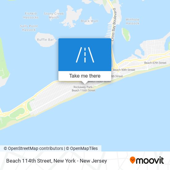 Mapa de Beach 114th Street