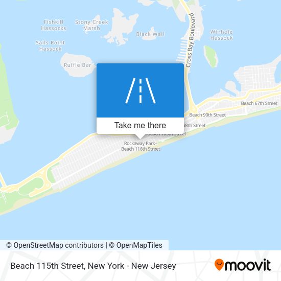 Beach 115th Street map