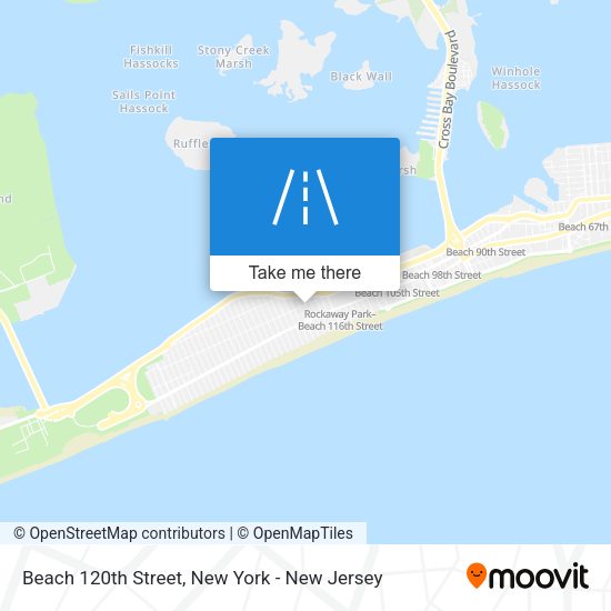 Beach 120th Street map