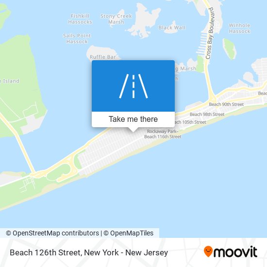 Mapa de Beach 126th Street