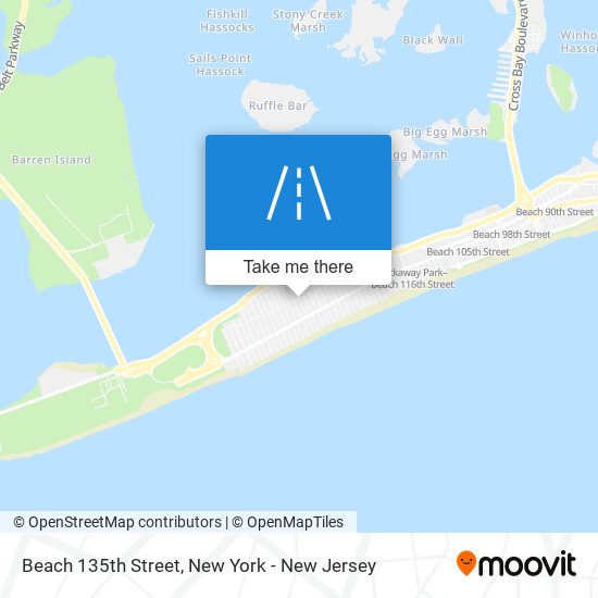 Beach 135th Street map