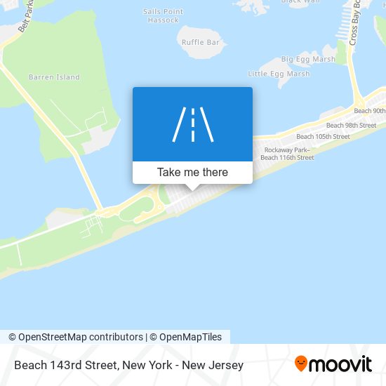 Beach 143rd Street map