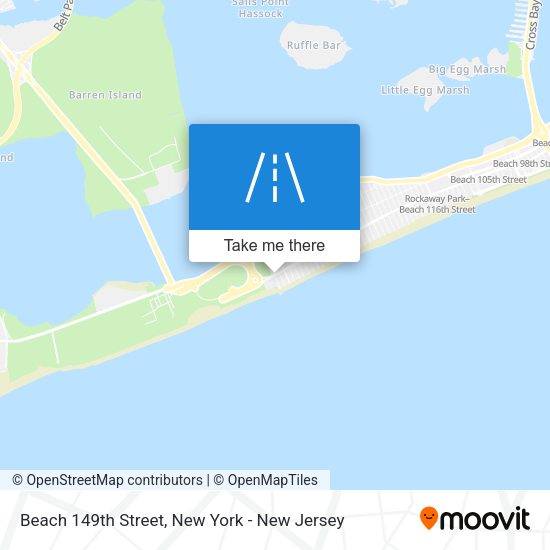 Mapa de Beach 149th Street