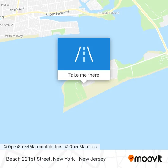 Beach 221st Street map