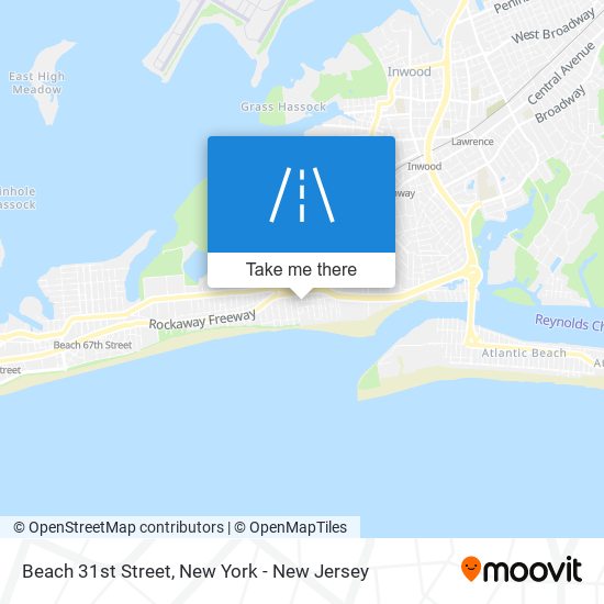 Beach 31st Street map
