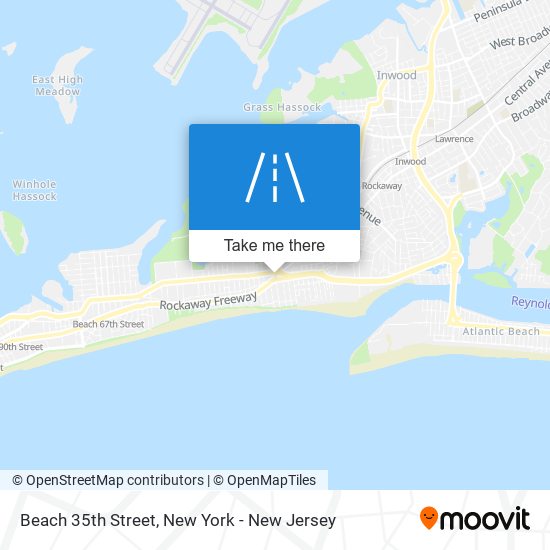 Beach 35th Street map