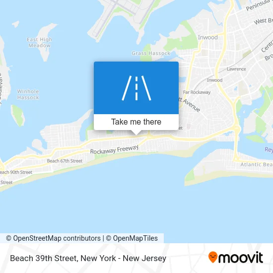Beach 39th Street map