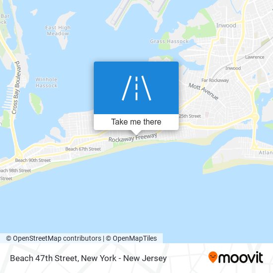 Beach 47th Street map