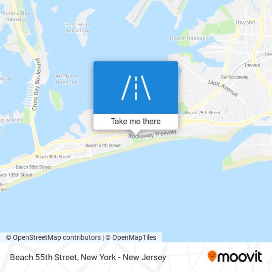 Beach 55th Street map