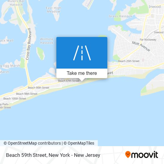 Beach 59th Street map