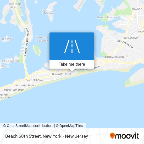 Beach 60th Street map