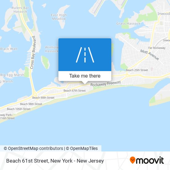 Beach 61st Street map