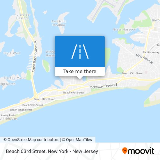Beach 63rd Street map