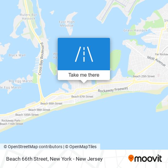 Beach 66th Street map