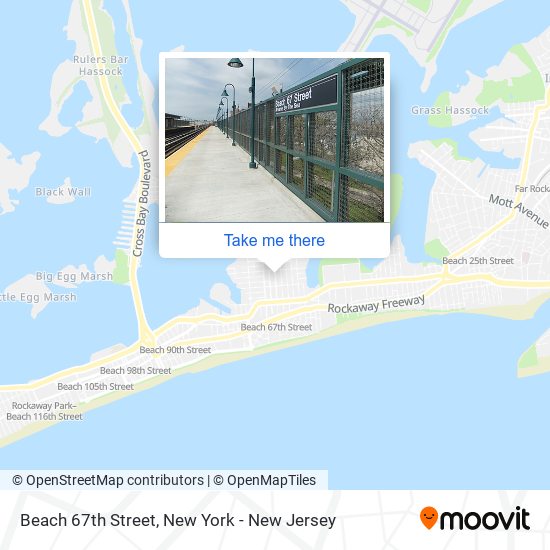 Beach 67th Street map