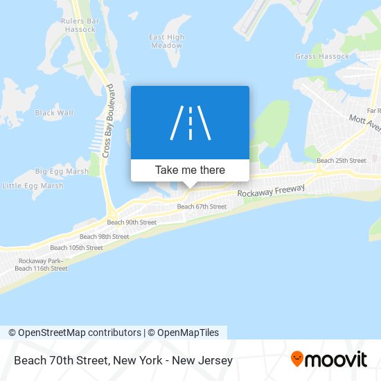Beach 70th Street map