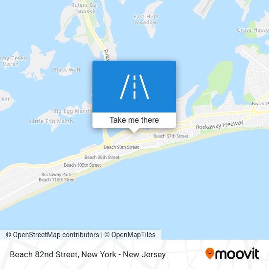 Beach 82nd Street map