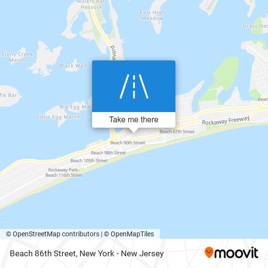 Beach 86th Street map